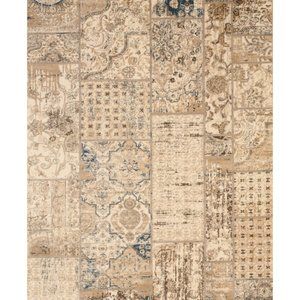 Ivory Machine-made Polypropylene Transitional Distressed Bohemian Isabella Rug,